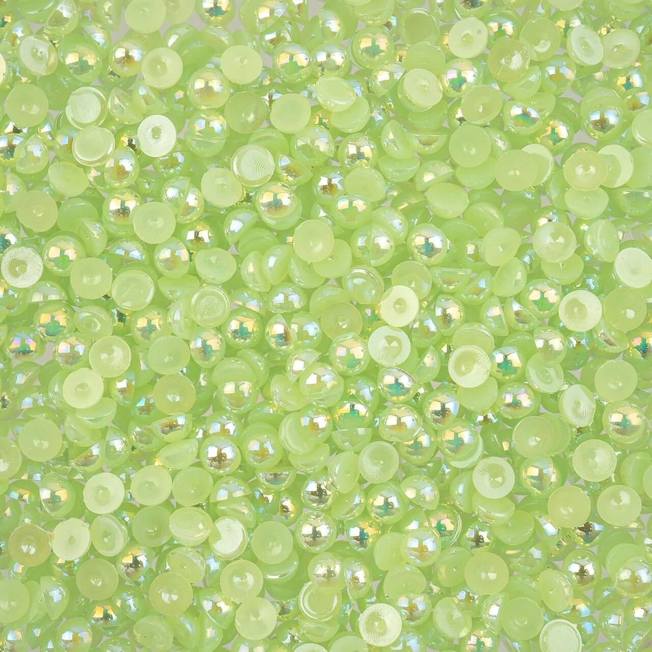 Crystal Lane DIY SS16(4mm) Plastic Pearl Flatback Rhinestones, 975pcs